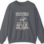 San Jacinto Eighteen Minutes Sweatshirt - Charcoal front