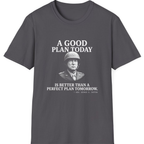 Patton Good Plan T-Shirt - Charcoal front