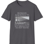Roman Aqueducts Service Review T-Shirt - Charcoal front