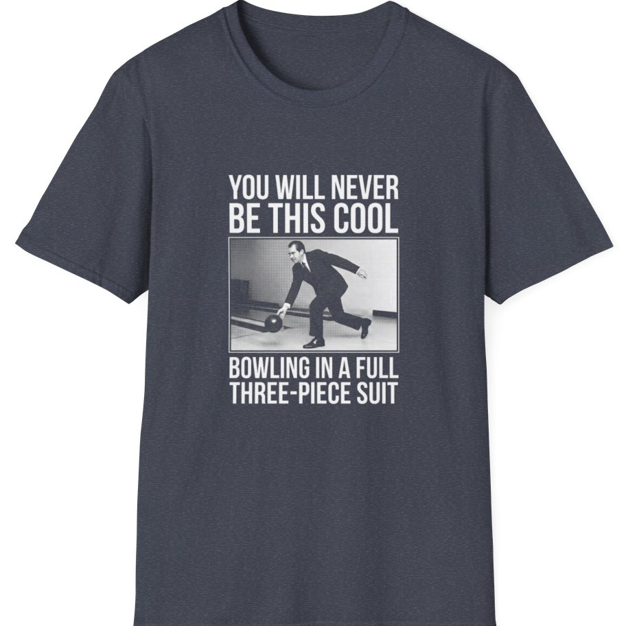 Nixon Suit Bowling Flex T-Shirt - Heather Navy front