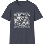 Hanging Gardens Landscaping T-Shirt - Heather Navy front