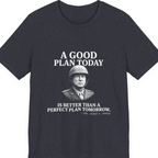 Patton Good Plan Premium Tee - Heather Navy front