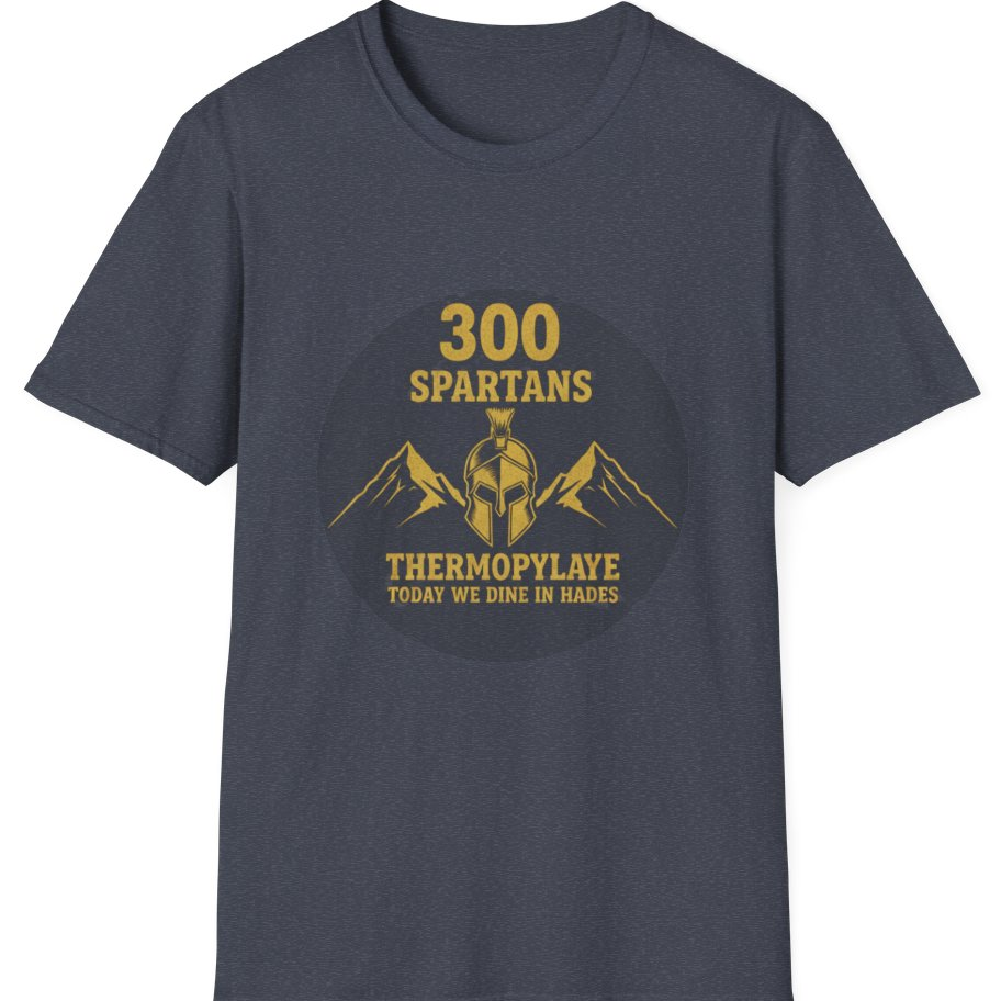Spartans Thermopylae T-Shirt - Heather Navy front