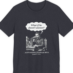First Phone Call Panic Premium Tee - Heather Navy front