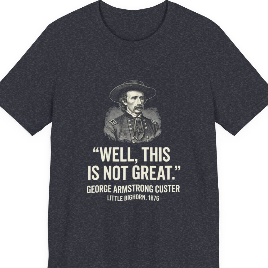 Well This Is Not Great Premium Tee - Heather Navy front