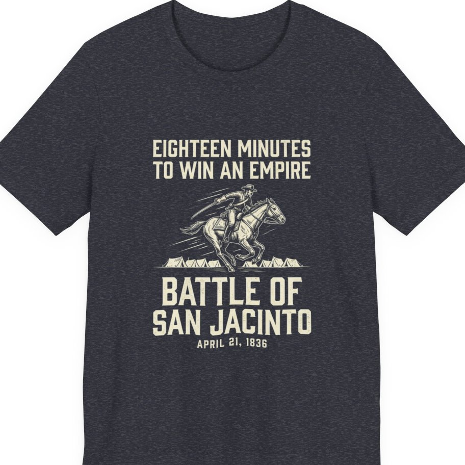 San Jacinto Eighteen Minutes Premium Tee - Heather Navy front