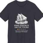 Hms Erebus Arctic Tours Premium Tee - Heather Navy front