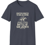 San Jacinto Eighteen Minutes T-Shirt - Heather Navy front