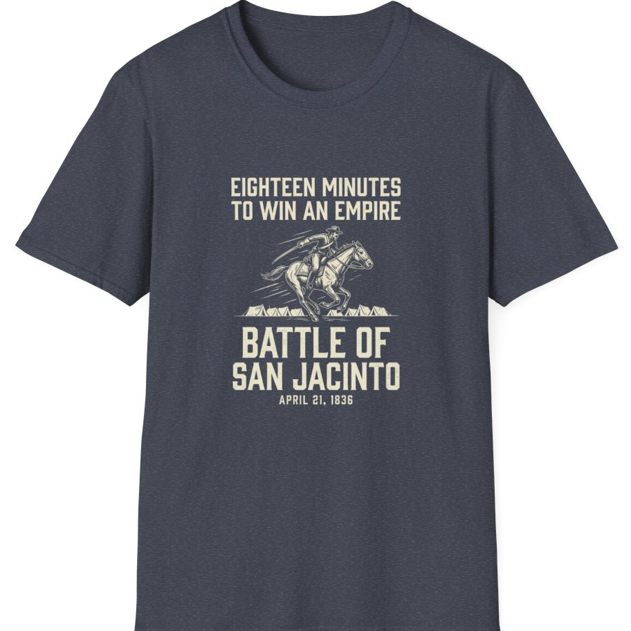 San Jacinto Eighteen Minutes T-Shirt - Heather Navy front