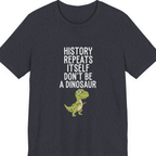 History Repeats Itself Premium Tee - Heather Navy front