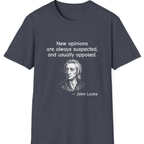 Locke New Opinions T-Shirt - Heather Navy front