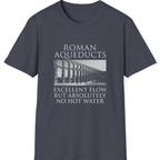 Roman Aqueducts Service Review T-Shirt - Heather Navy front