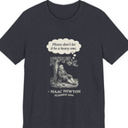 Newton Gravity Anxiety Premium Tee - Heather Navy front