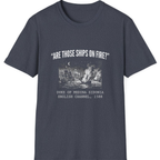 Spanish Armada Fire Ships T-Shirt - Heather Navy front