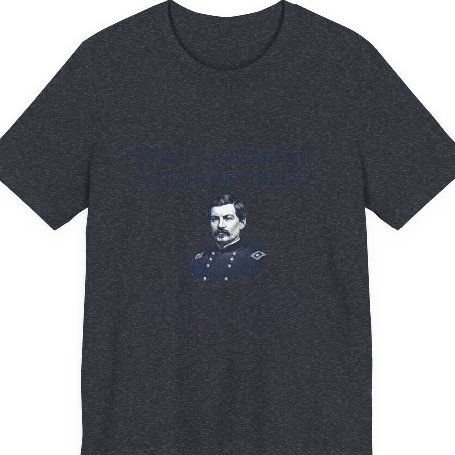 Mcclellan Antietam Attack Premium Tee - Heather Navy front
