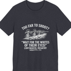 Whites of Their Eyes Bunker Premium Tee - Heather Navy front