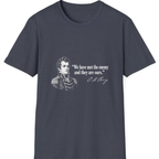 We Have Met The Enemy T-Shirt - Heather Navy front