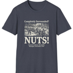 Bastogne Nuts Defiance T-Shirt - Heather Navy front