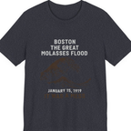 Boston The Great Molasses Flood Premium Tee - Heather Navy front