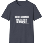 Cornwallis Delegated The Surrender T-Shirt - Heather Navy front