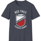 Red Tails 332nd Fighter Group T-Shirt - Heather Navy front