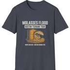 Boston Molasses Flood Tour T-Shirt - Heather Navy front