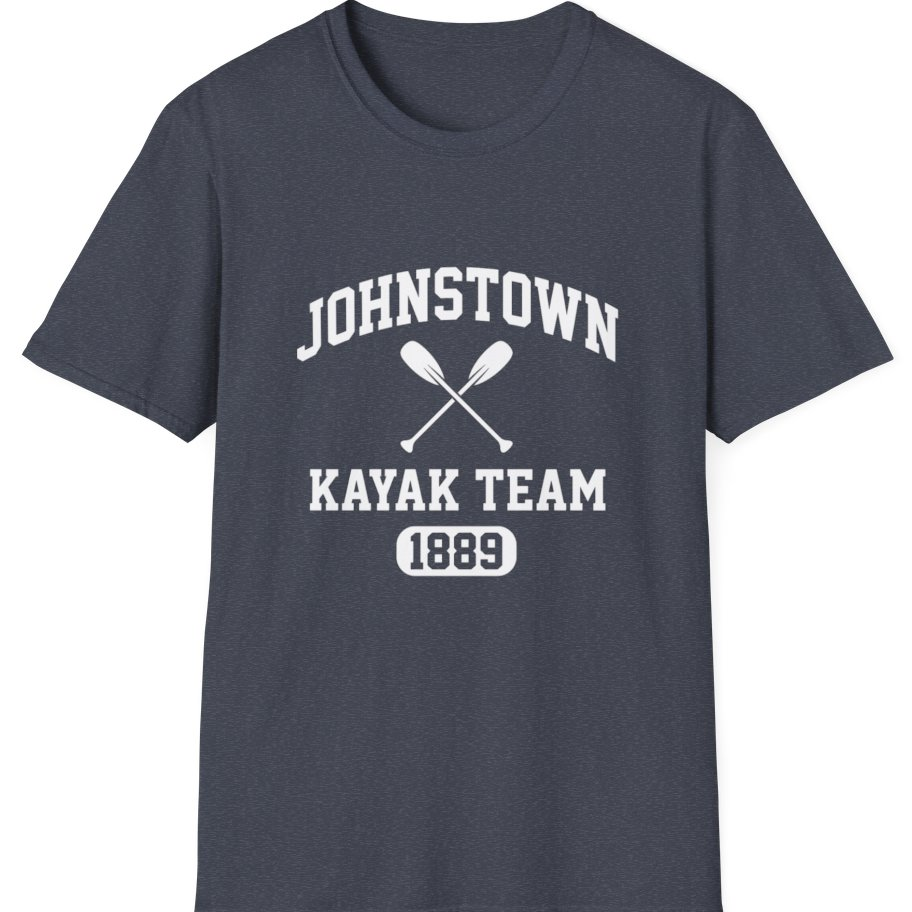 Johnstown Kayak Team T-Shirt - Heather Navy front