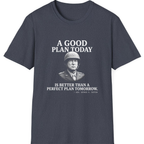 Patton Good Plan T-Shirt - Heather Navy front