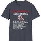The Black Death European Tour T-Shirt - Heather Navy front