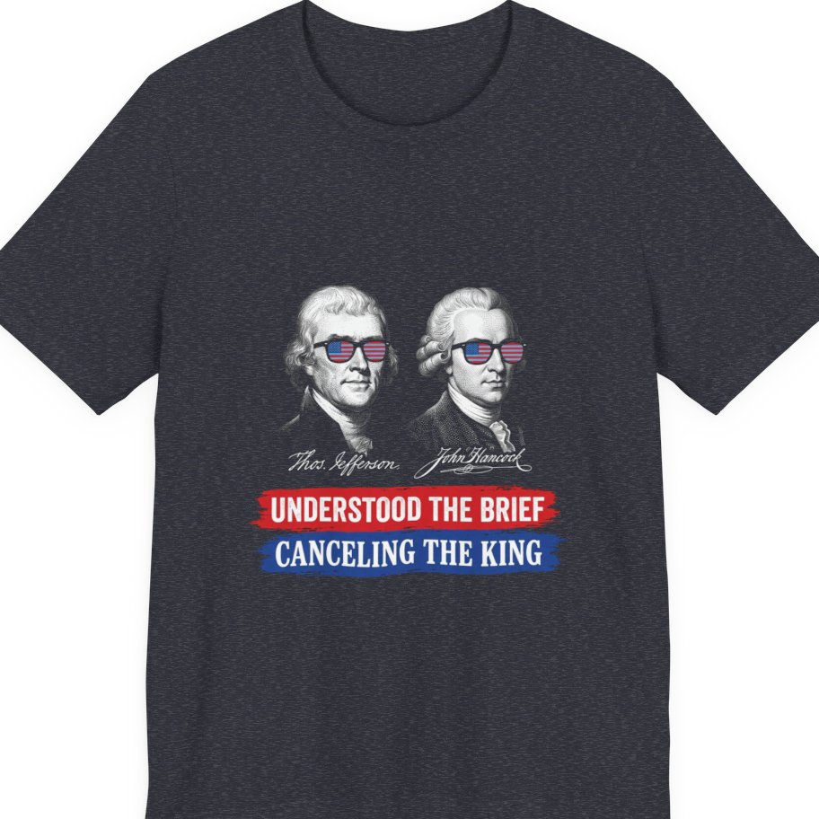 Jefferson Hancock Canceling The King Premium Tee - Heather Navy front
