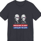 Jefferson Hancock Canceling The King Premium Tee - Heather Navy front