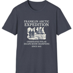 Franklin Arctic Expedition Escape Room T-Shirt - Heather Navy front