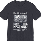 Row To The Next Ship Premium Tee - Heather Navy front