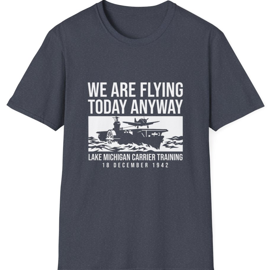 Lake Michigan Carrier Training T-Shirt - Heather Navy front