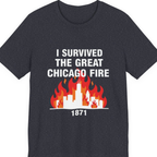 Great Chicago Fire Classic Premium Tee - Heather Navy front