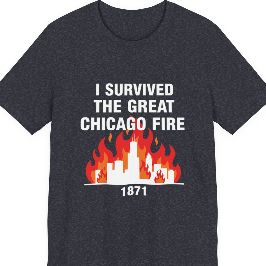 Great Chicago Fire Classic Premium Tee - Heather Navy front