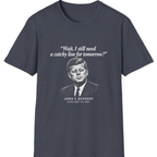 Kennedy Catchy Line Inaugural T-Shirt - Heather Navy front