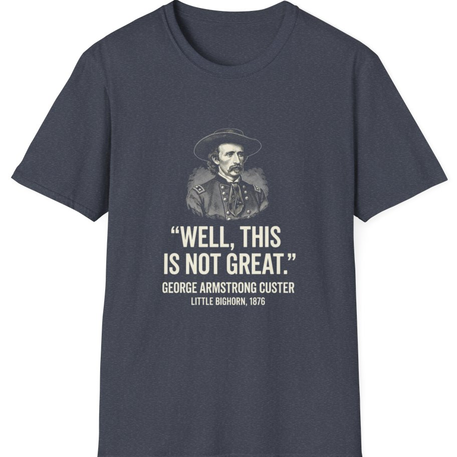 Well This Is Not Great T-Shirt - Heather Navy front