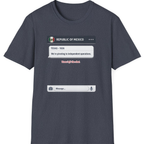 Texas Independence Group Chat T-Shirt - Heather Navy front