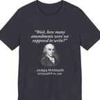 Madison Bill of Rights Deadline Premium Tee - Heather Navy front