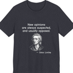 Locke New Opinions Premium Tee - Heather Navy front