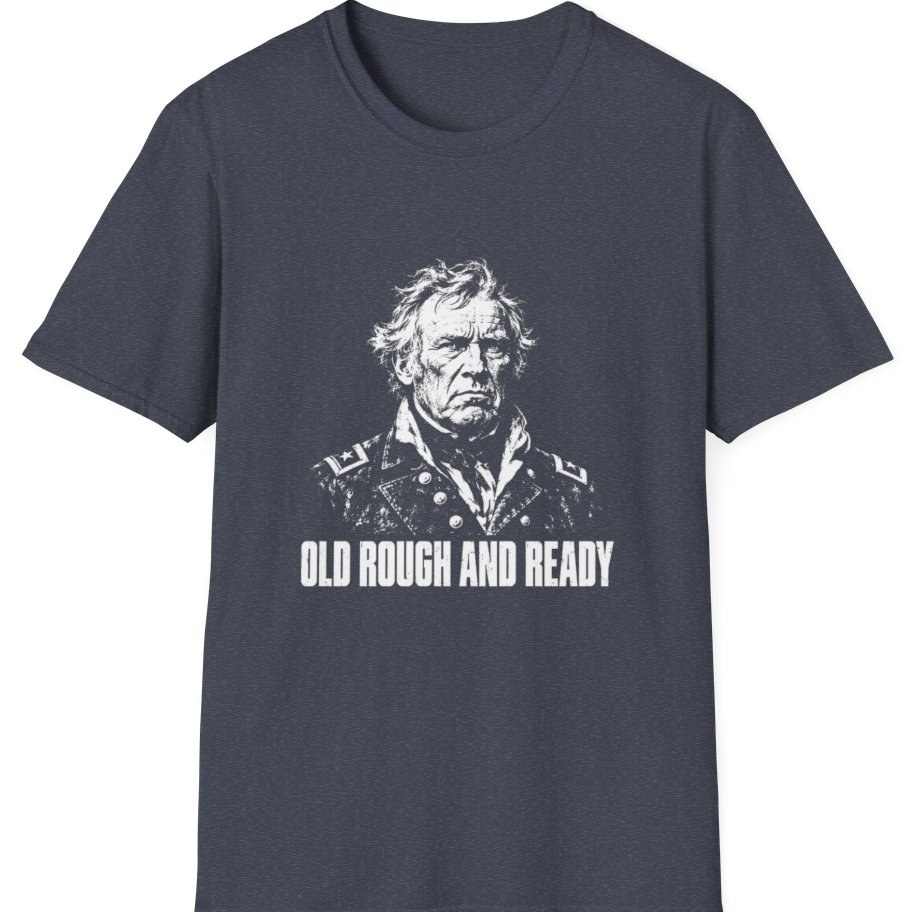 Old Rough And Ready Zachary T-Shirt - Heather Navy front