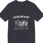 Spanish Armada Fire Ships Premium Tee - Heather Navy front