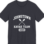 Johnstown Kayak Team Premium Tee - Heather Navy front