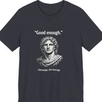 Alexander The Average Good Enough Premium Tee - Heather Navy front