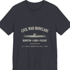 Civil War River Ironclads Premium Tee - Heather Navy front
