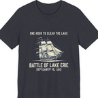 Battle of Lake Erie Premium Tee - Heather Navy front
