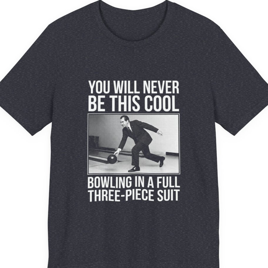 Nixon Suit Bowling Flex Premium Tee - Heather Navy front