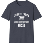 Donner Party Cross Country Team T-Shirt - Heather Navy front