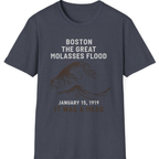 Boston The Great Molasses Flood T-Shirt - Heather Navy front